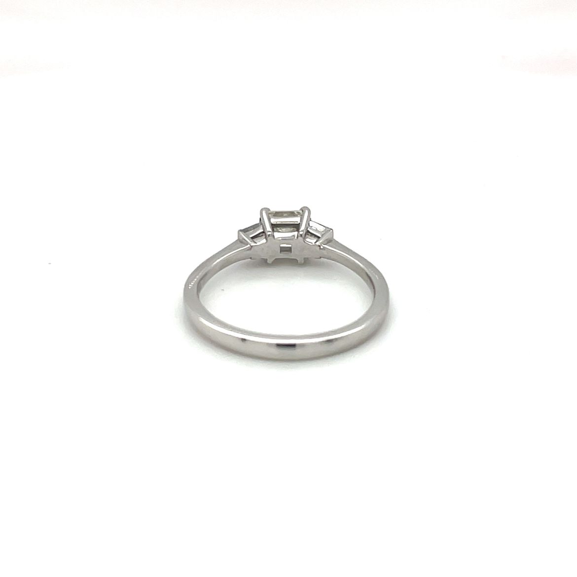 Platinum Diamond Three-Stone Ring