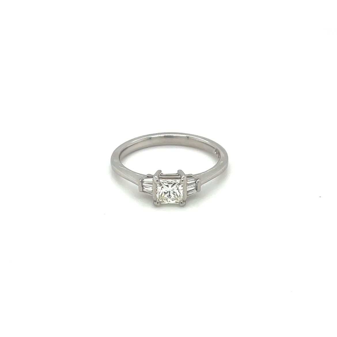 Platinum Diamond Three-Stone Ring