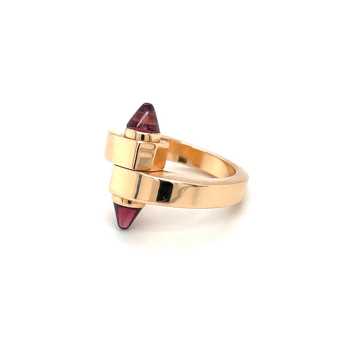 Cartier 18ct Rose Gold Garnet Menotte Ring