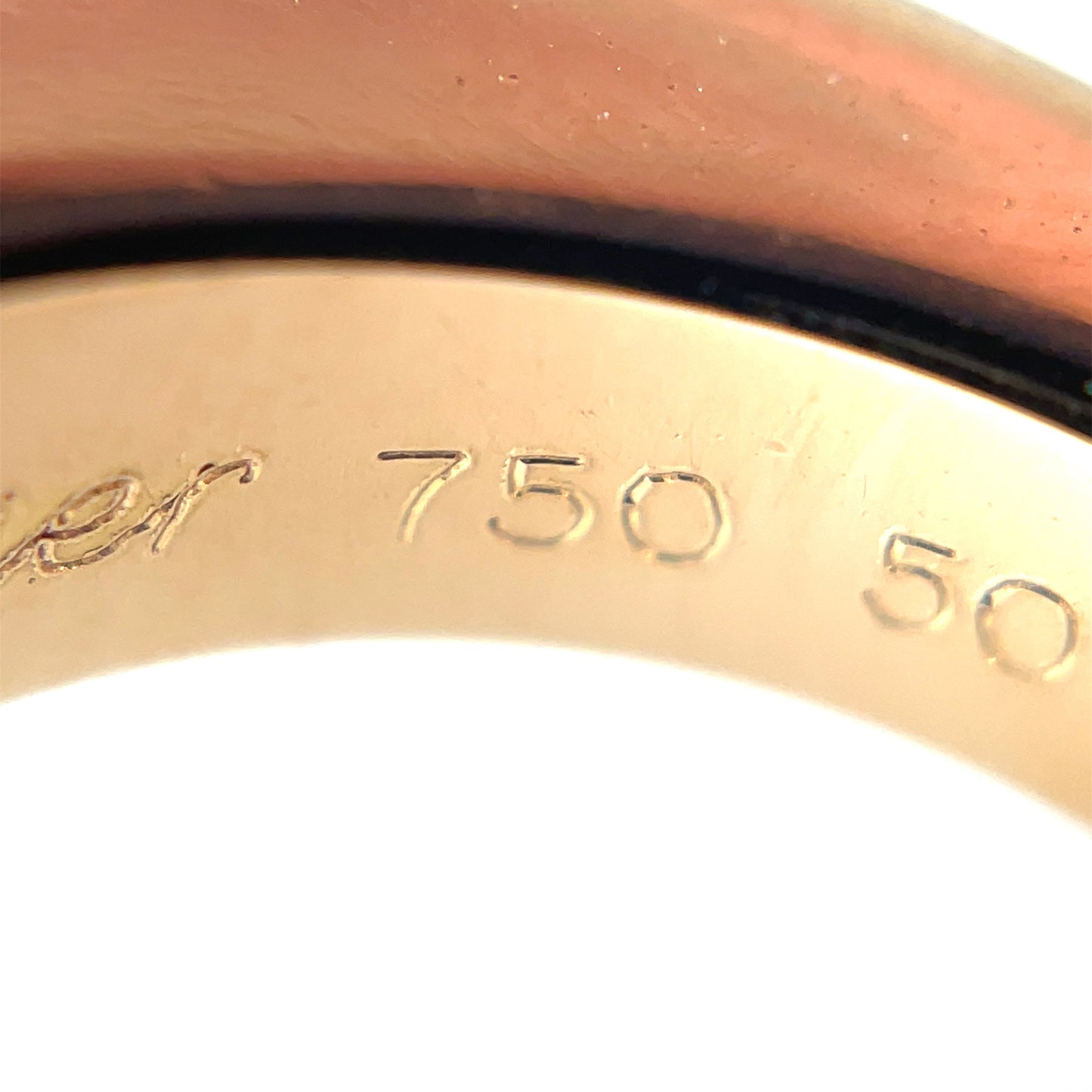 Cartier 18ct Rose Gold Garnet Menotte Ring (J1/2)