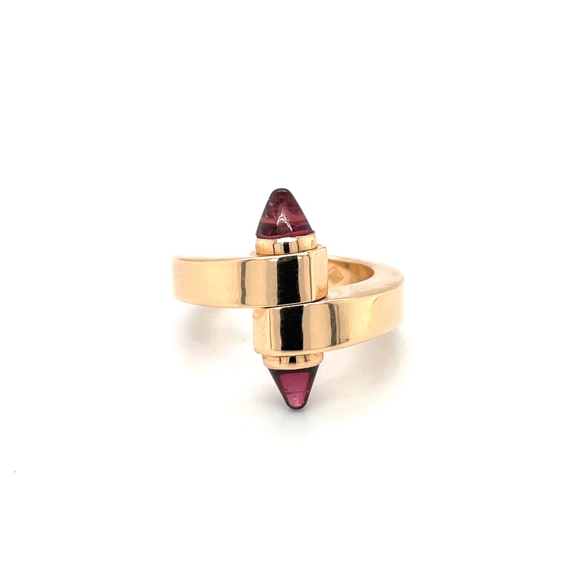 Cartier 18ct Rose Gold Garnet Menotte Ring