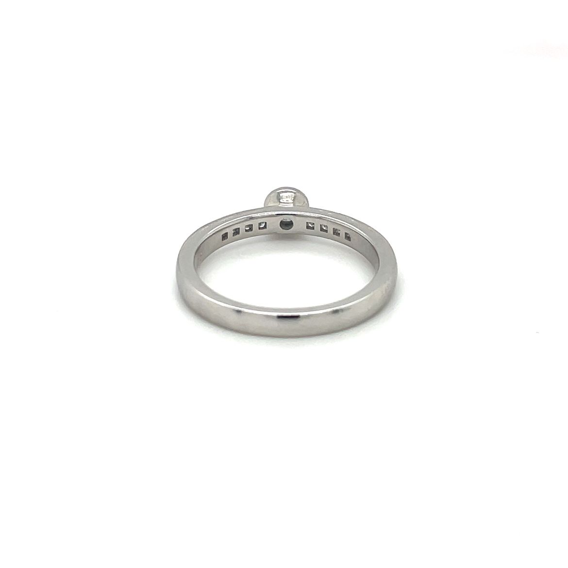 Platinum Modern Diamond Soliatire Ring