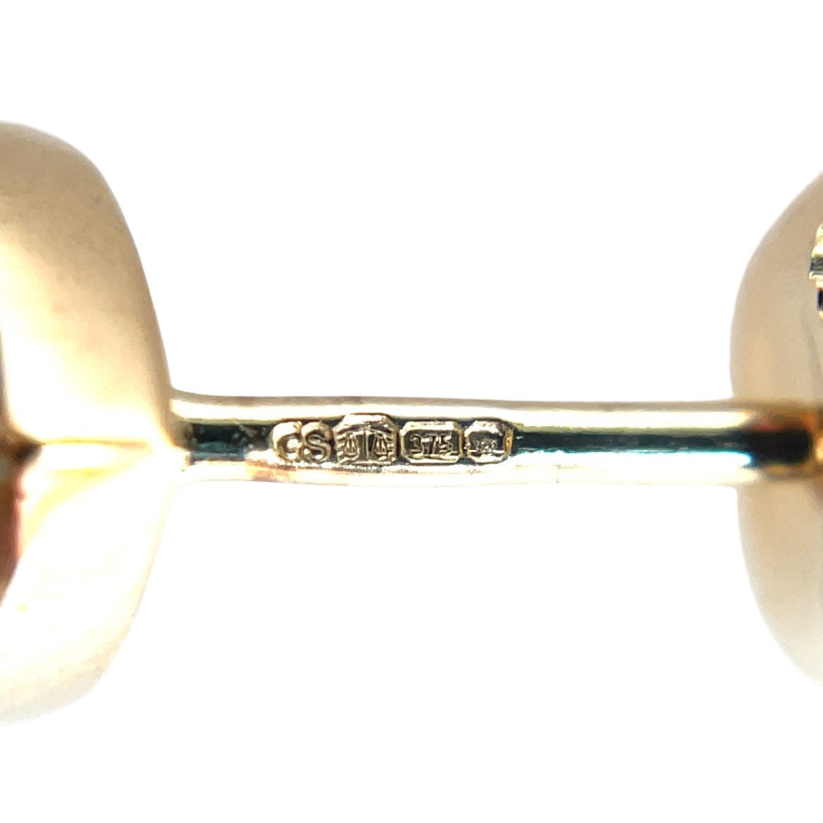 9ct Yellow Gold Diamond-Set Pear Stud Earrings