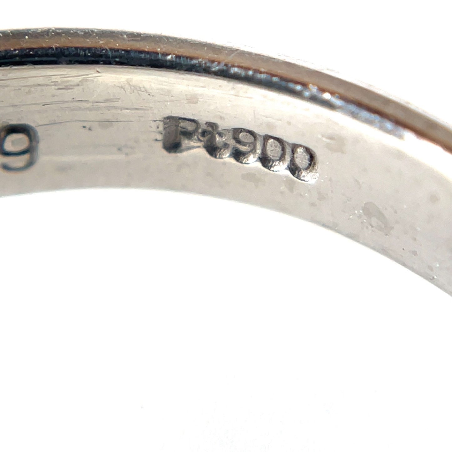 Platinum French-Cut Diamond Half-Set Eternity Ring
