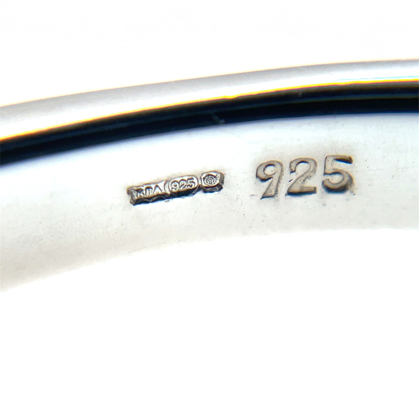 Silver Screw Oval Bangle