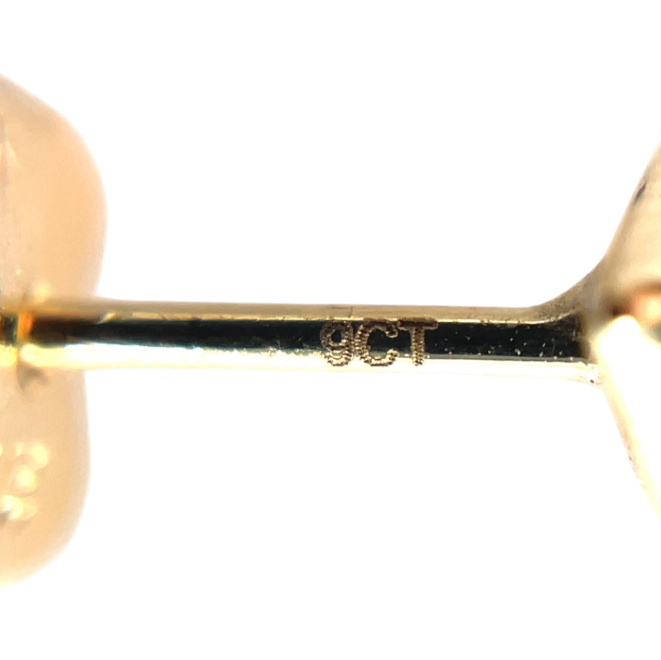 9ct Yellow Gold Pear Stud Earrings