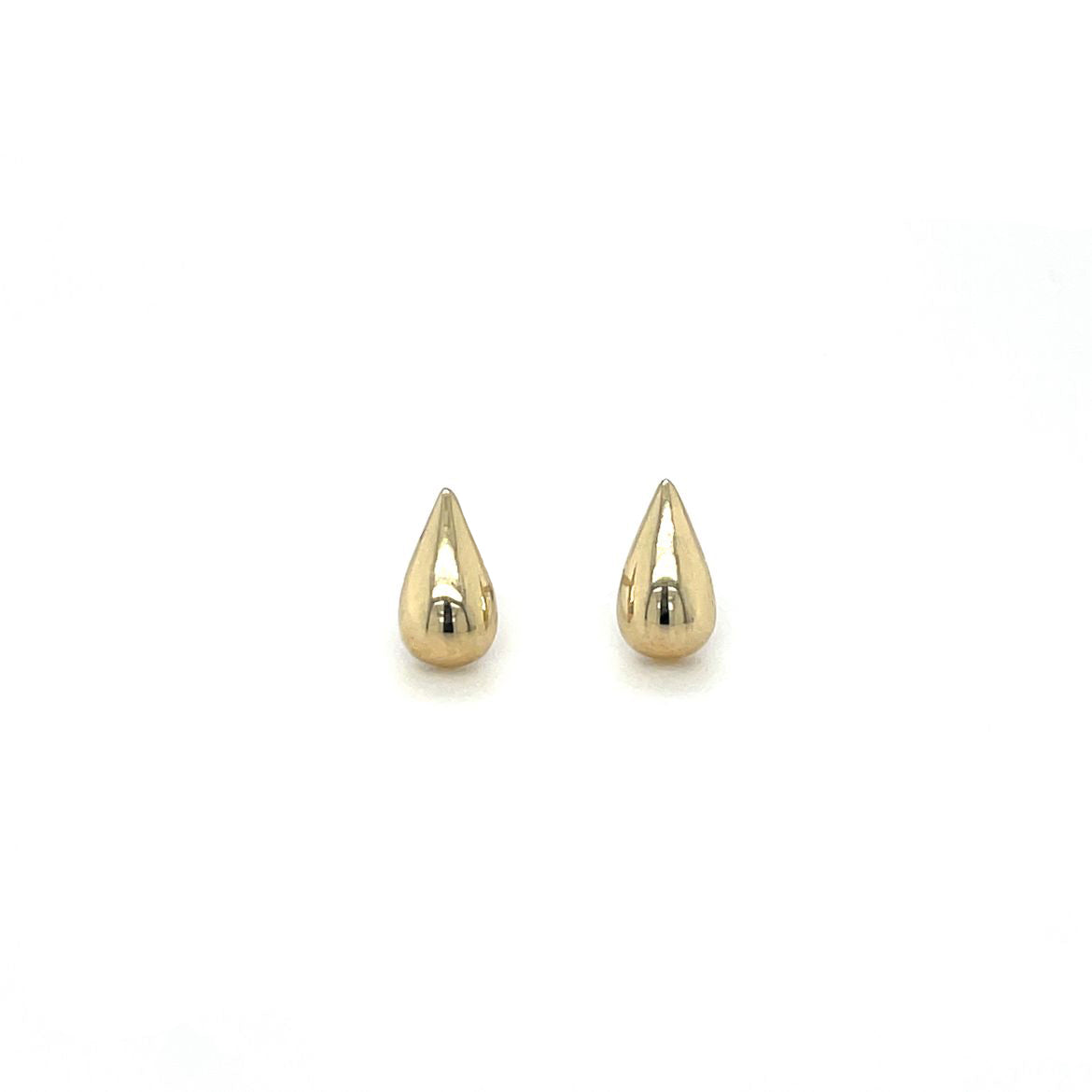 9ct Yellow Gold Pear Stud Earrings