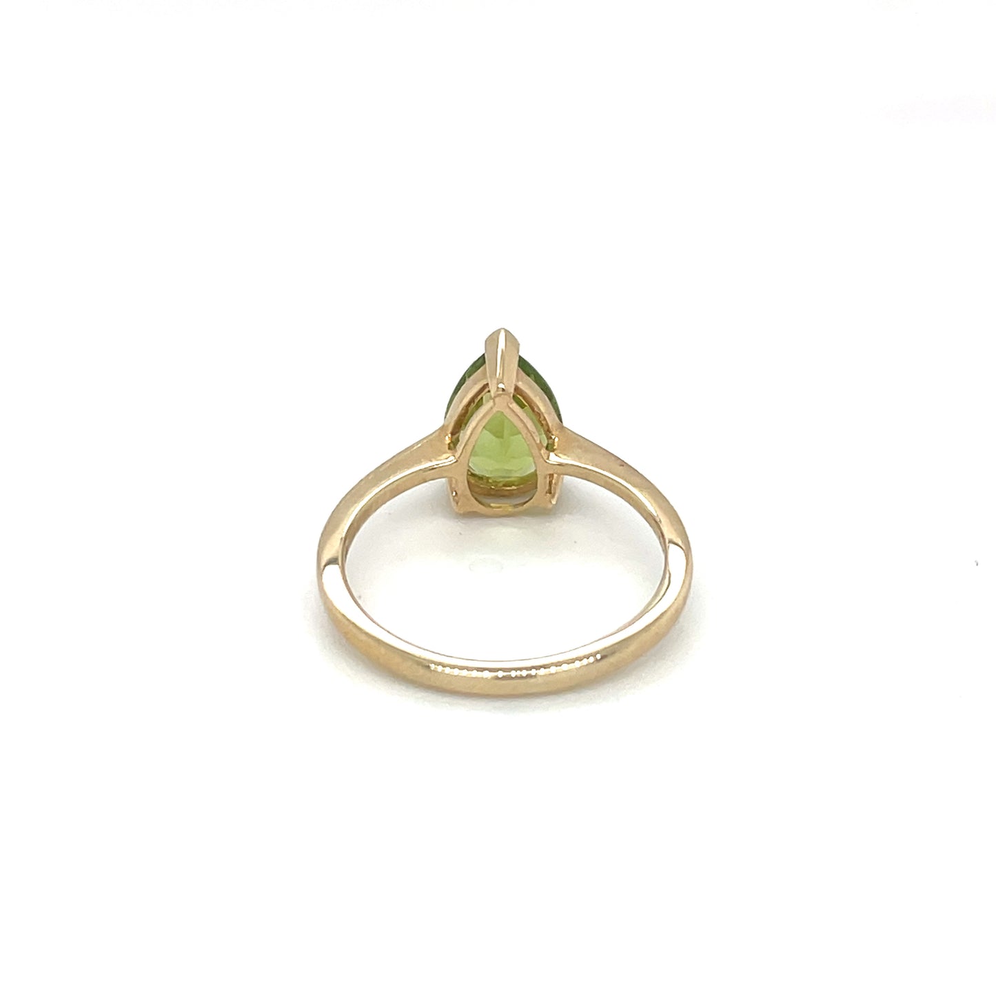 Yellow Gold Peridot Ring