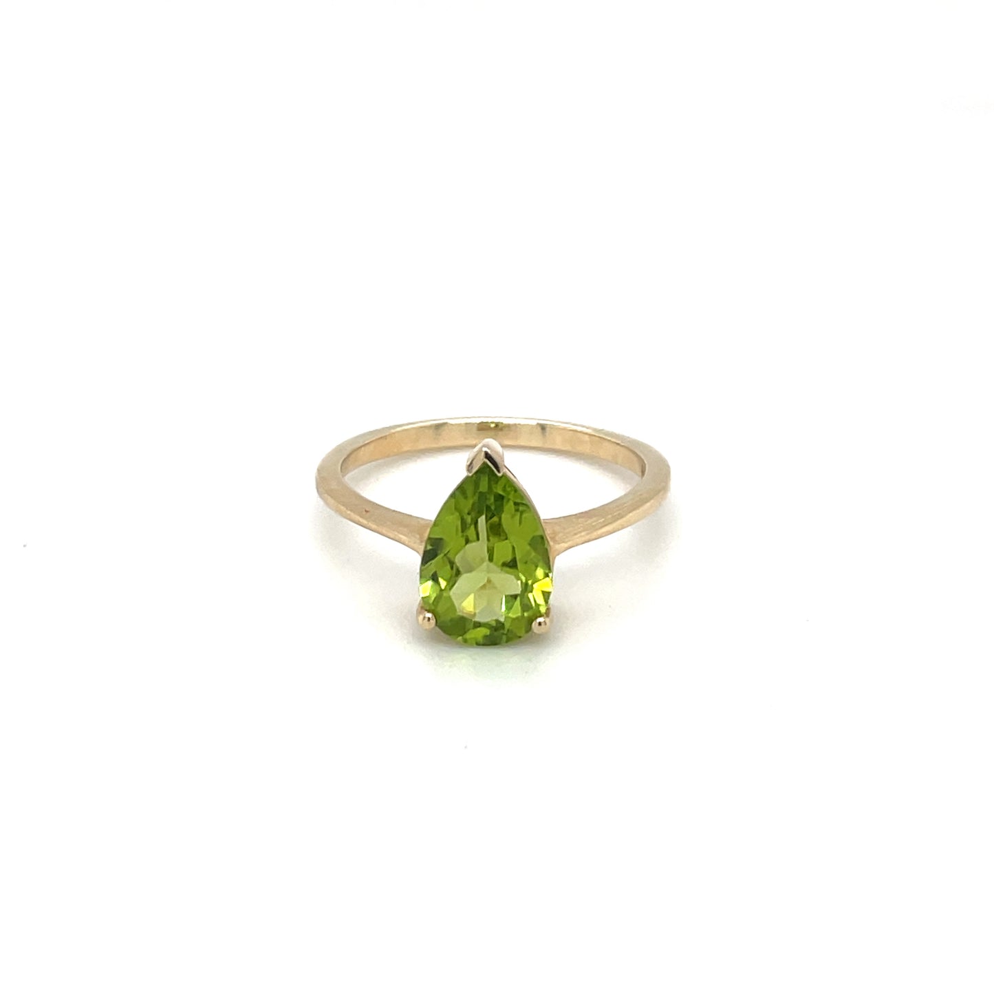 Yellow Gold Peridot Ring
