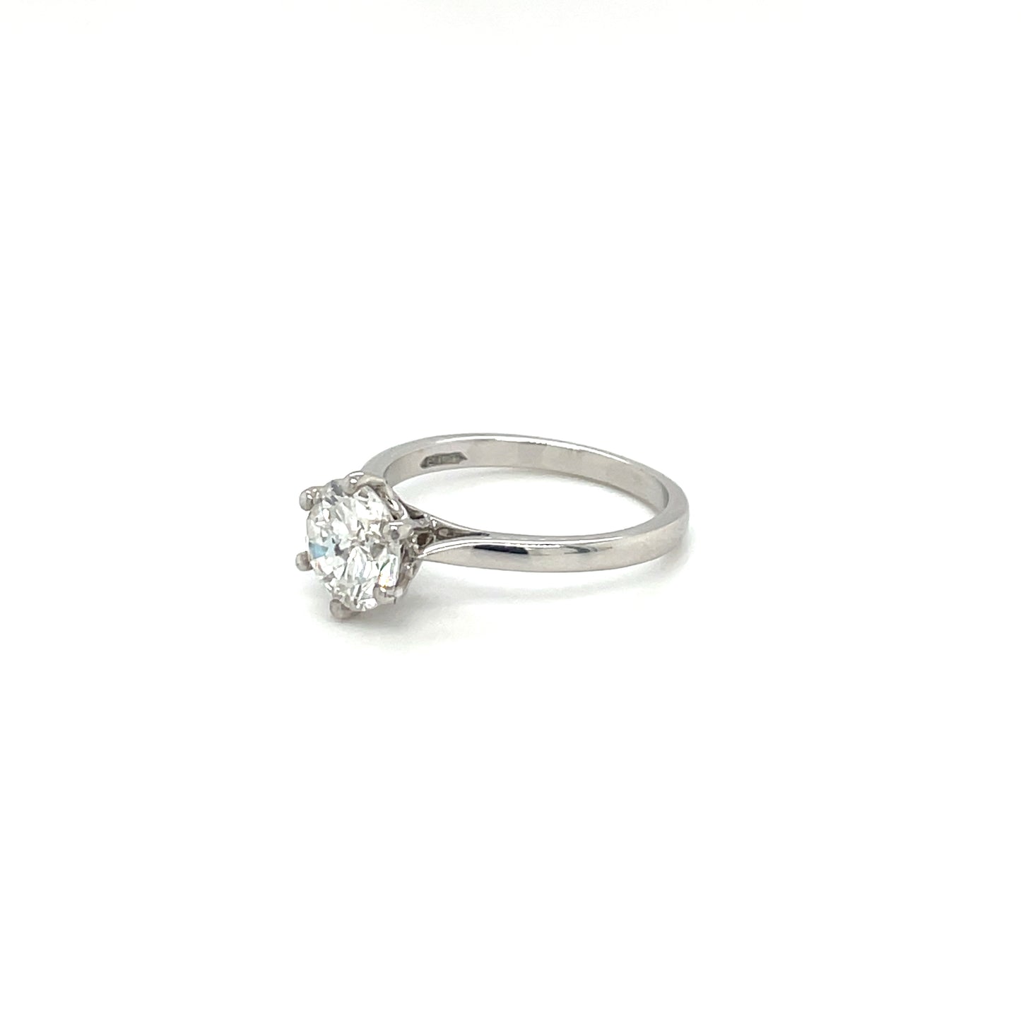 18ct White Gold Large Diamond Solitaire Ring
