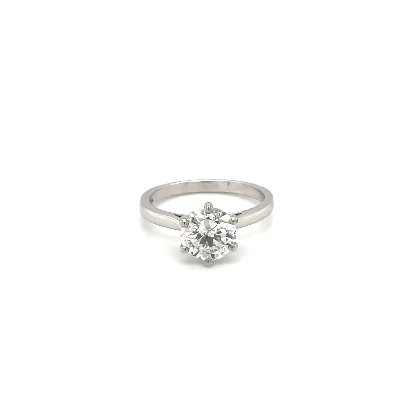 18ct White Gold Large Diamond Solitaire Ring
