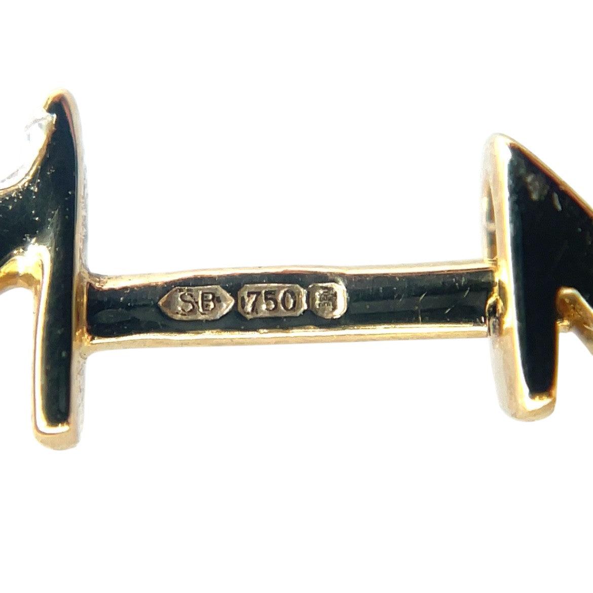 18ct Yellow Gold Diamond Hoop Earrings