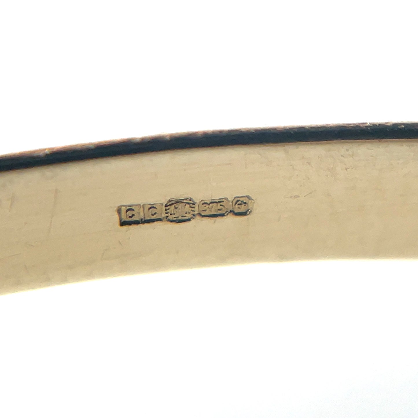 9ct Yellow Rose & White Gold Russian Bangle (65mm)