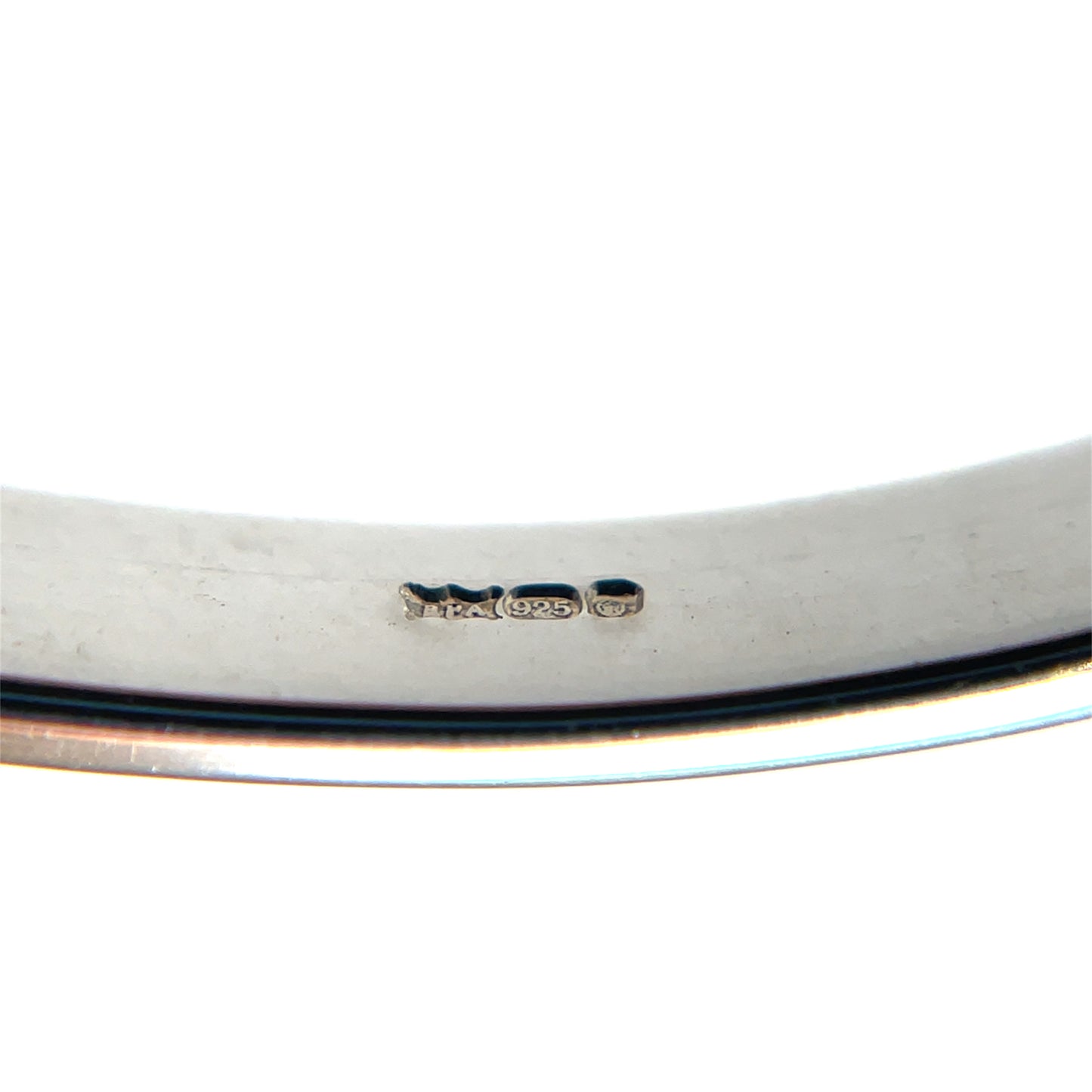 Silver Teardrop Hook & Loop Bangle