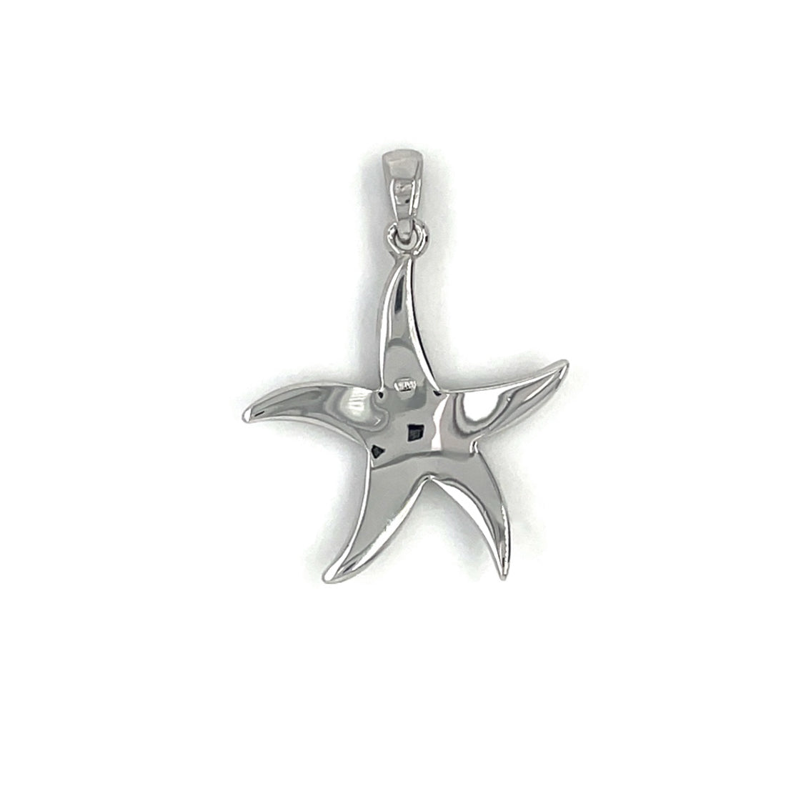 Silver Medium Starfish Pendant & Chain