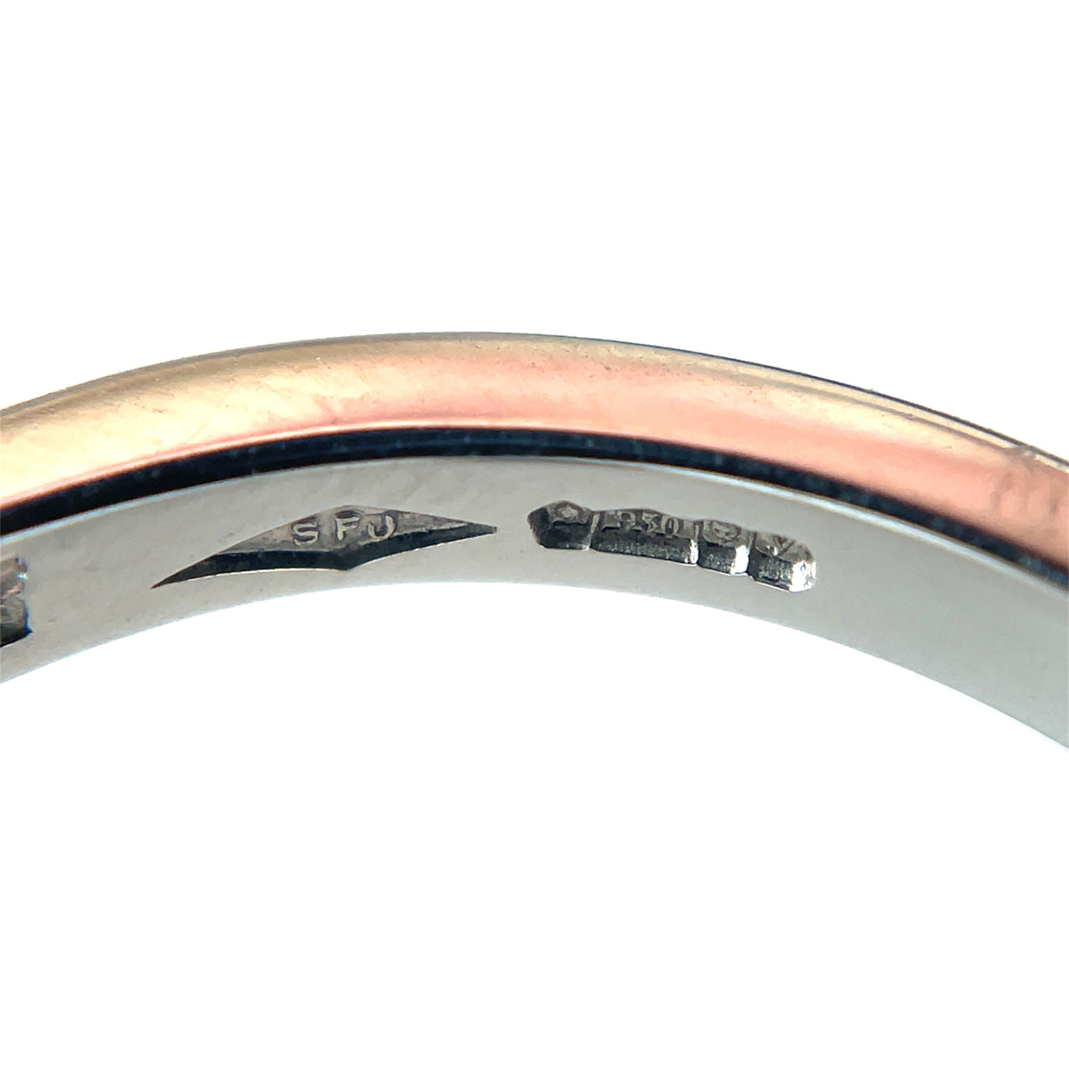 Platinum Baguette Diamond Half-Set Eternity Ring (N1/2)