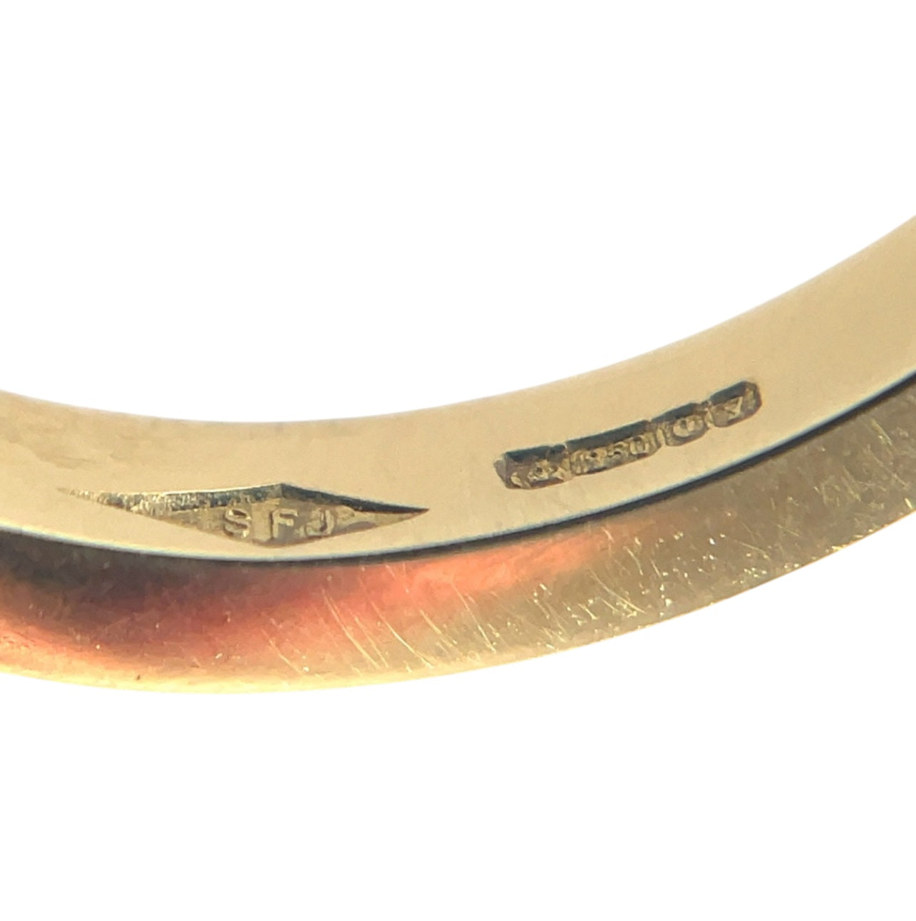 18ct Yellow Gold Half-Set Baguette Diamond Eternity Ring (N)