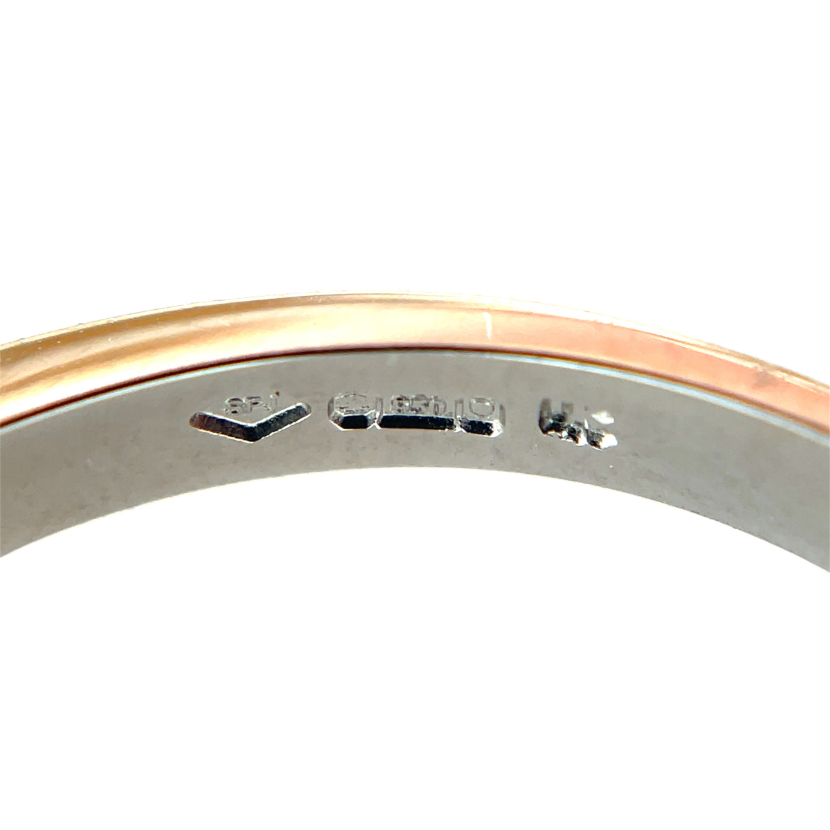Platinum Wavy Diamond Half-Set Eternity Ring (P)