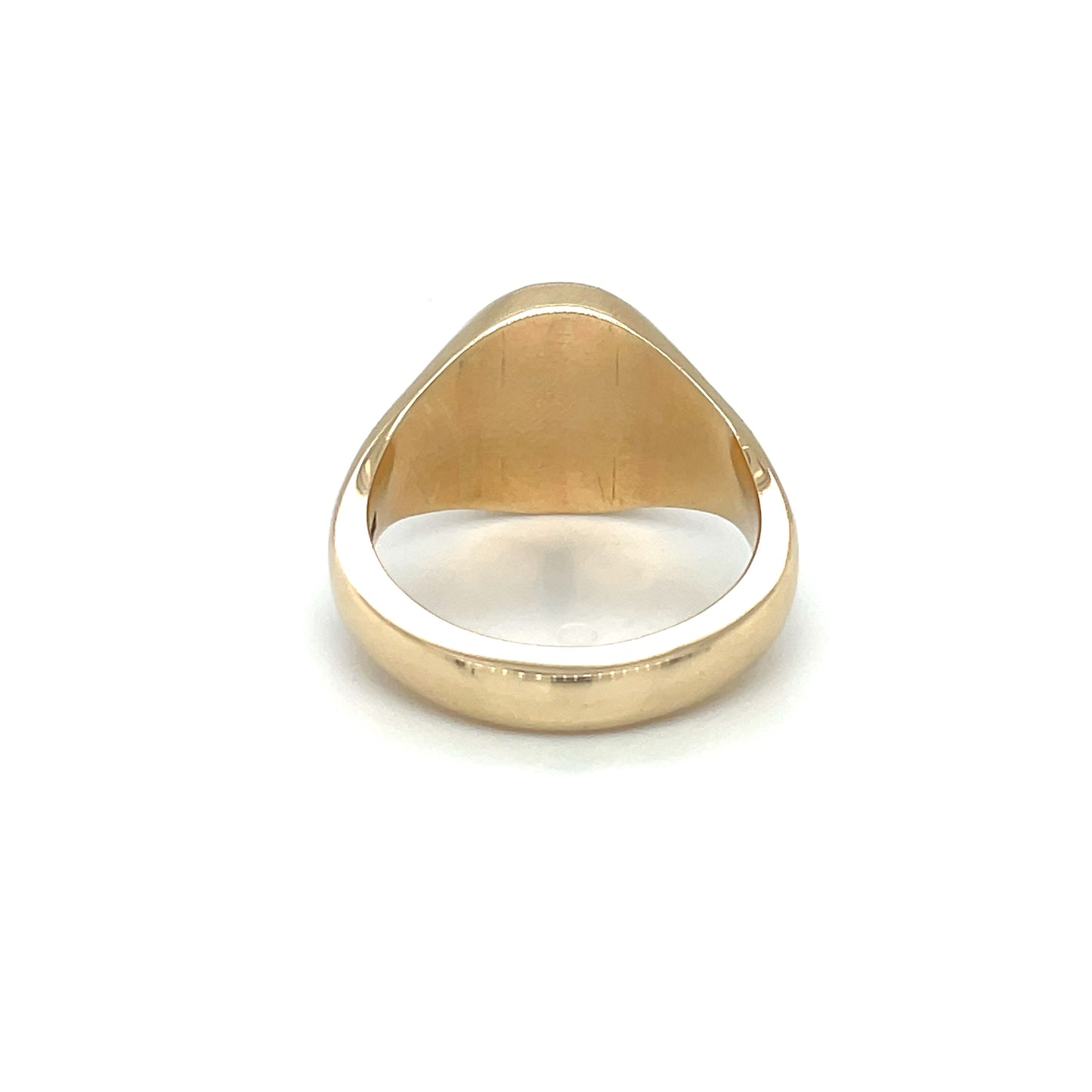 9ct Yellow Gold Oval Carnelian Signet Ring (14x11mm)
