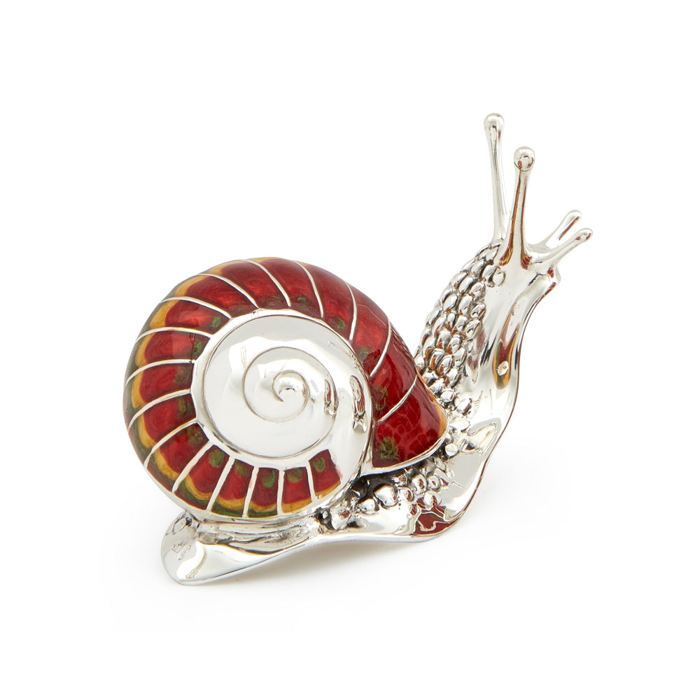 Saturno Silver & Enamel Very Large Snail