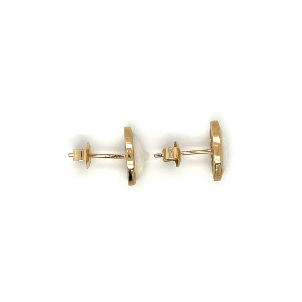 9ct Yellow Gold Opal Earrings