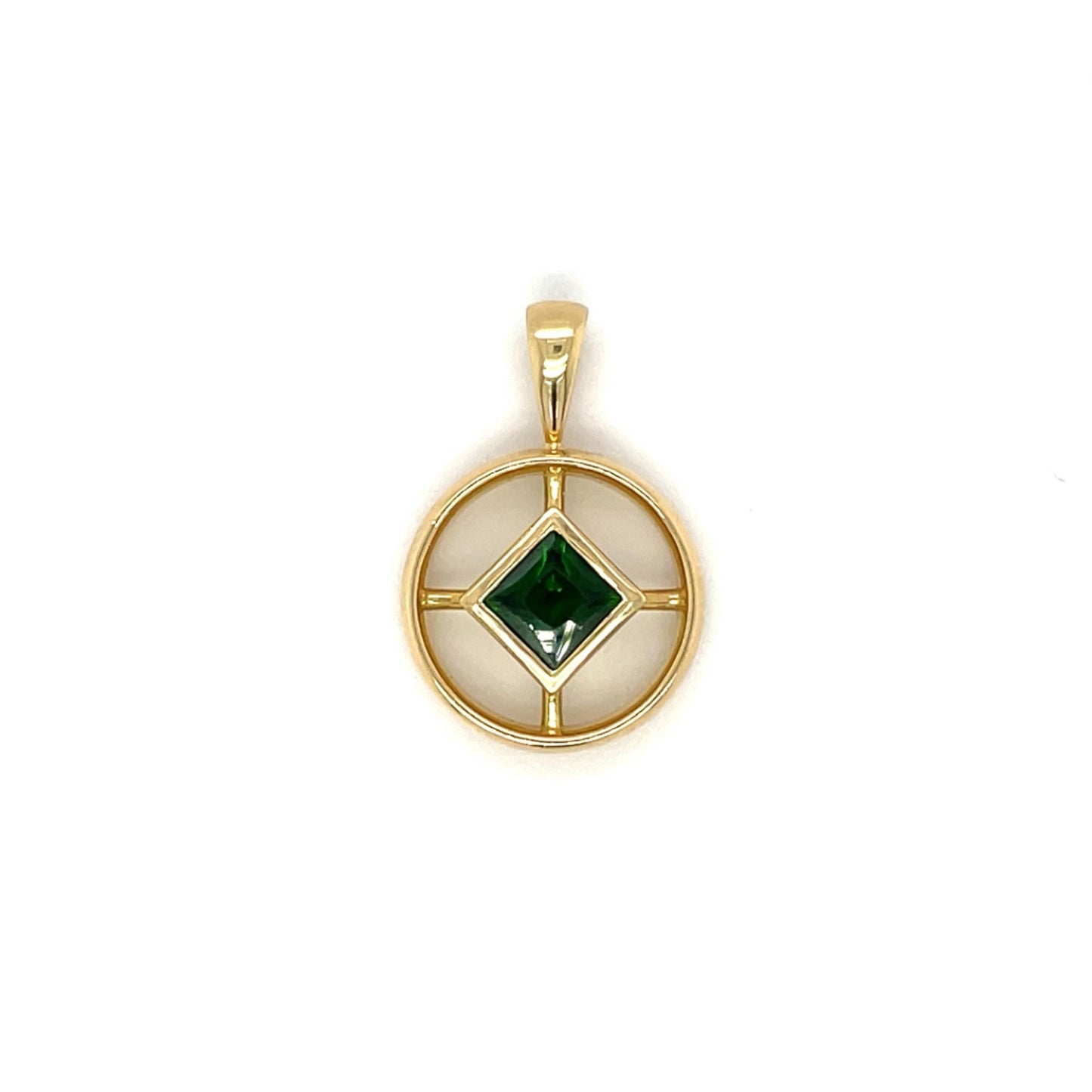 18ct Yellow Gold Tourmaline Pendant