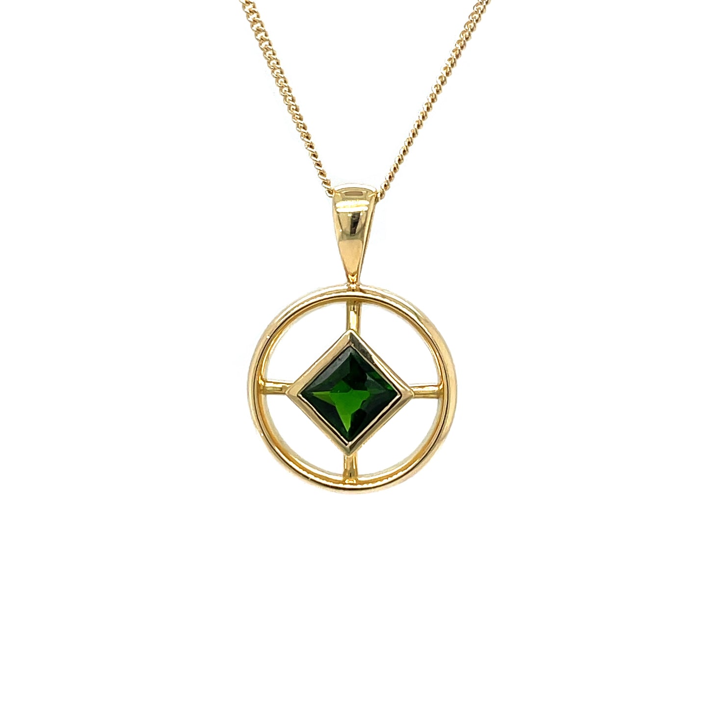 18ct Yellow Gold Tourmaline Pendant