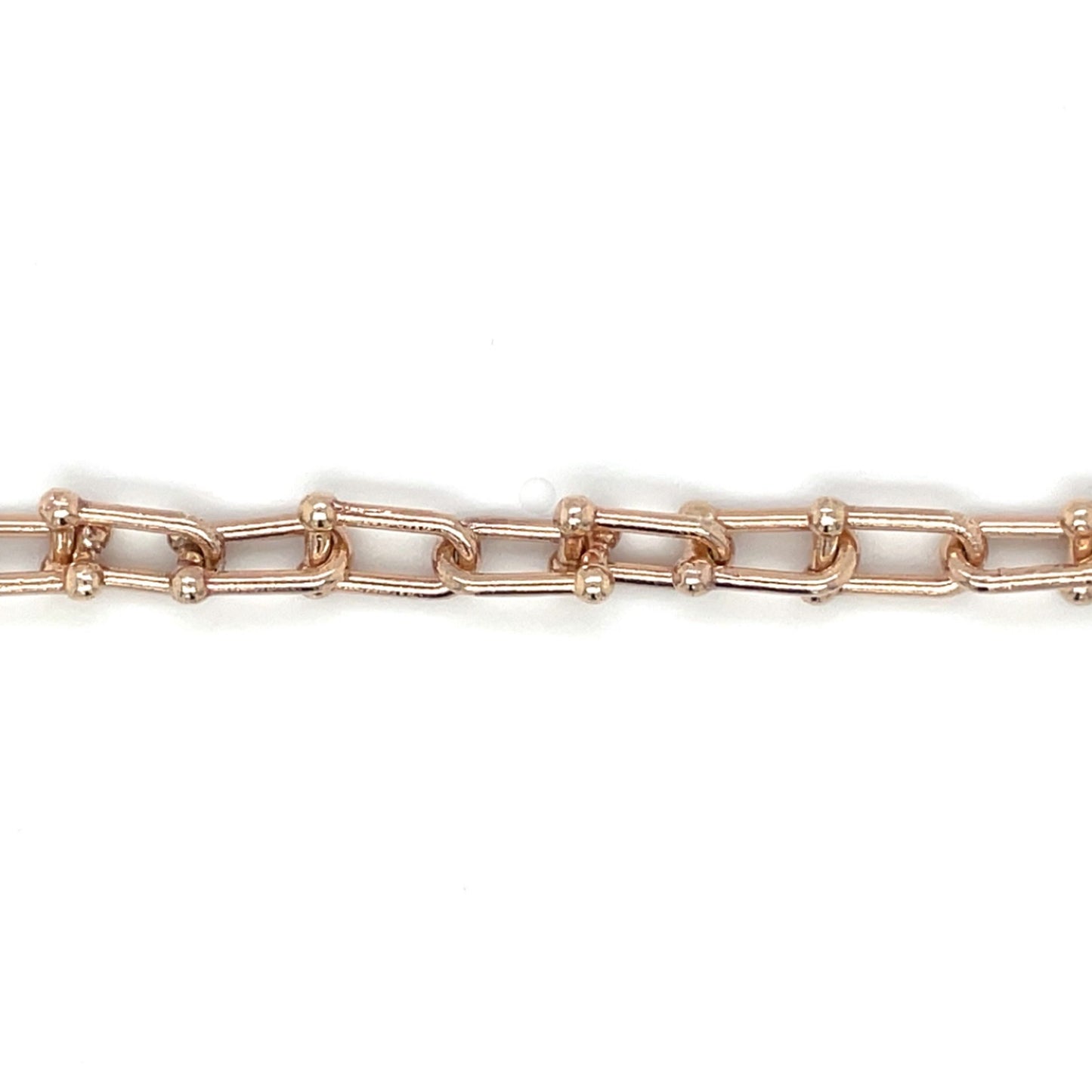 9ct Rose Gold Stirrup Necklace
