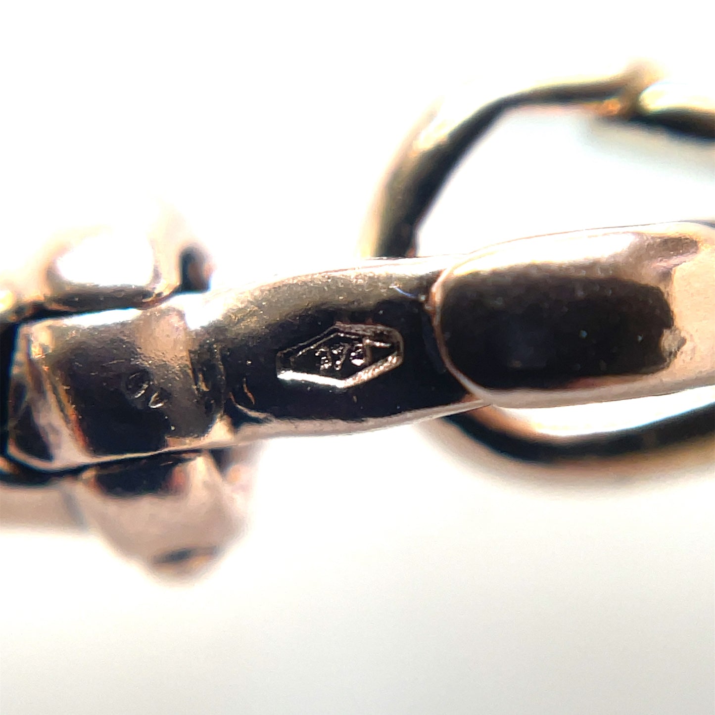 9ct Rose Gold Stirrup Necklace