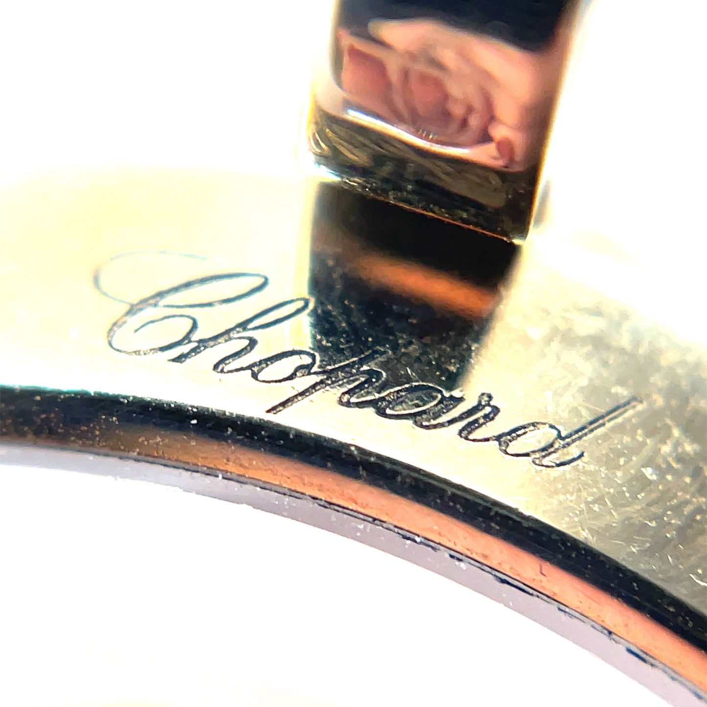 Yellow Gold Chopard "Happy Spirit" Enamel and Diamond Pendant
