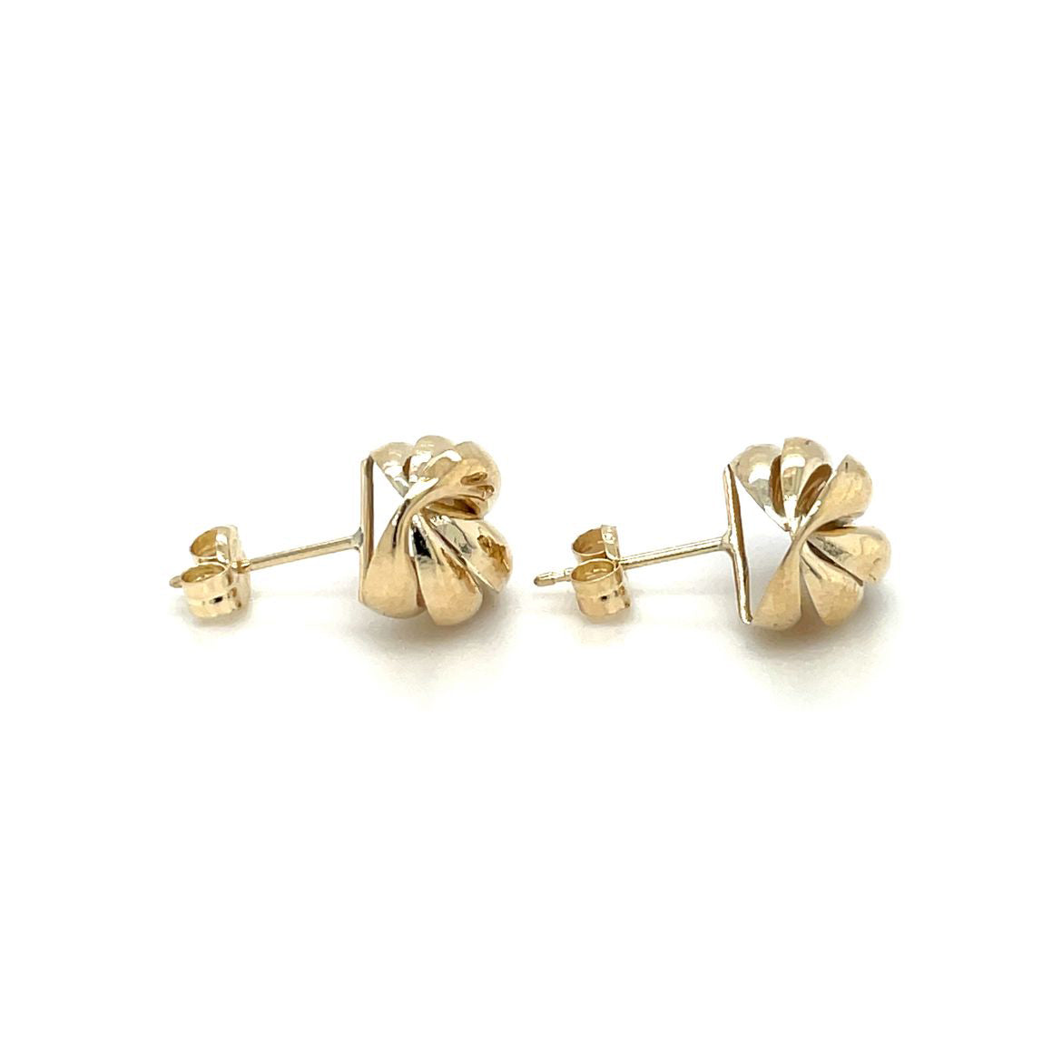 9ct Yellow Gold Fancy Knot Earrings