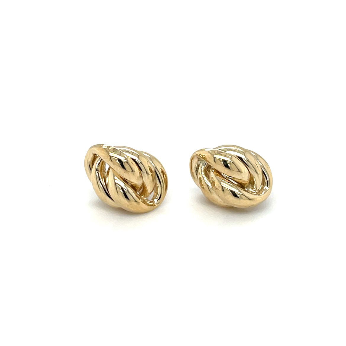 9ct Yellow Gold Fancy Knot Earrings