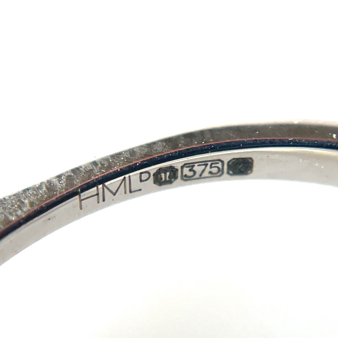 18ct White Gold Amethyst & Diamond Cluster Ring (N)