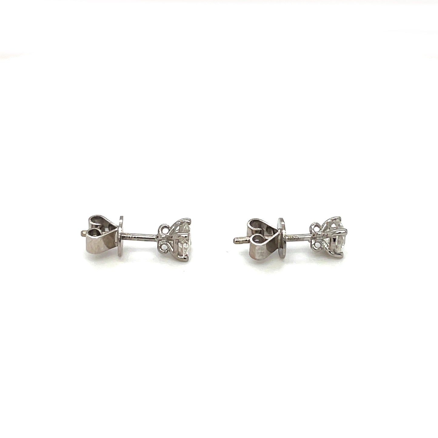18ct White Gold Diamond Stud Earrings