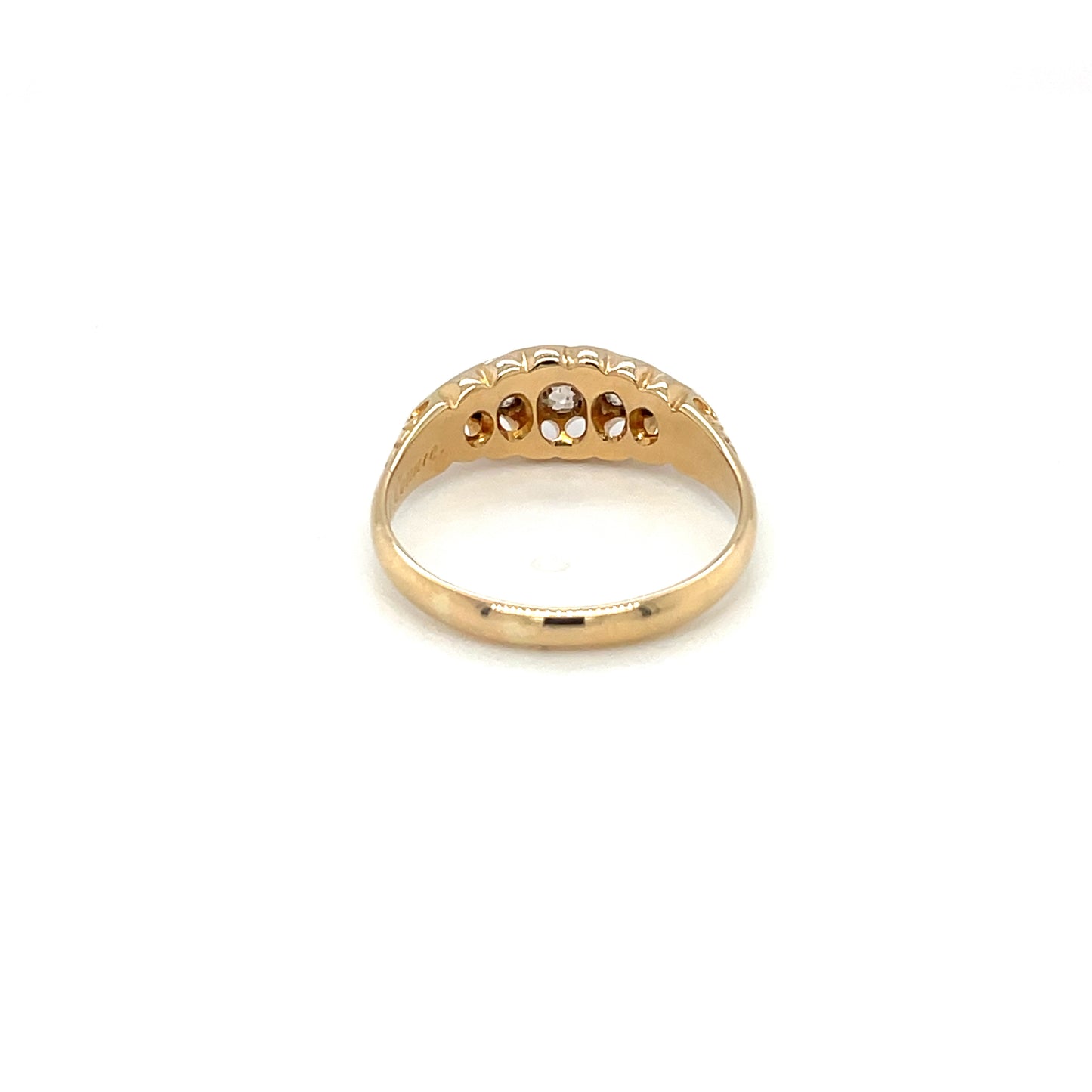 18ct Yellow Gold Graduated Diamond Five-Stone Ring