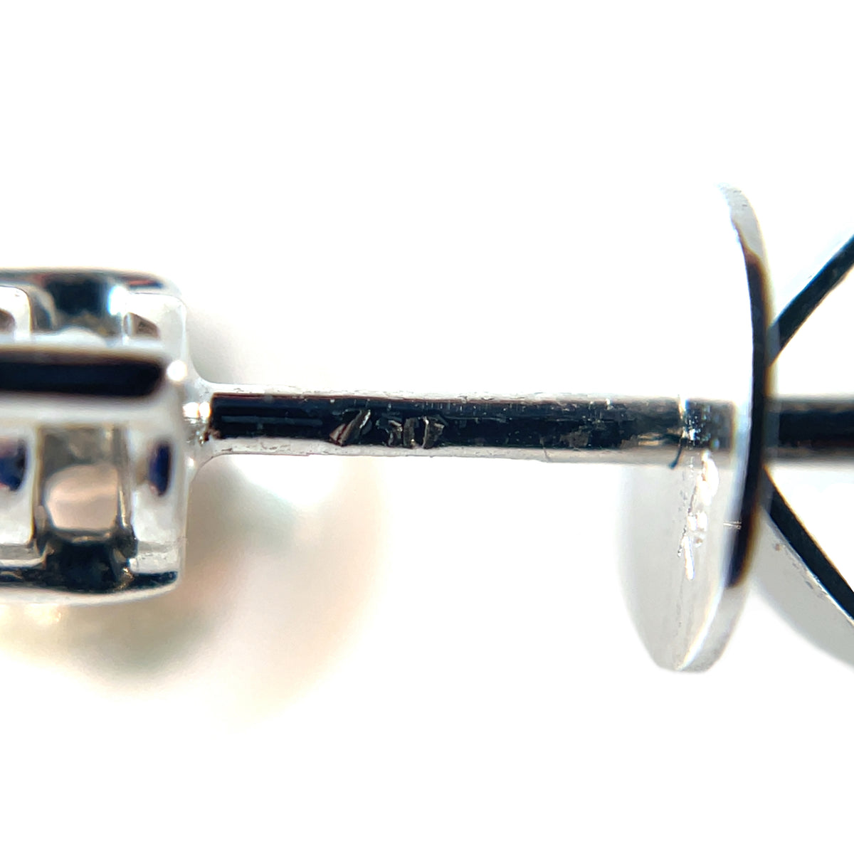 18ct White Gold Akoya Pearl & Diamond Stud Earrings