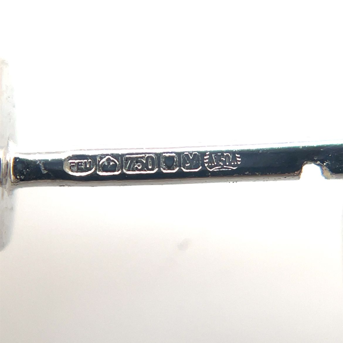 18ct White Gold Diamond Hoop Earrings