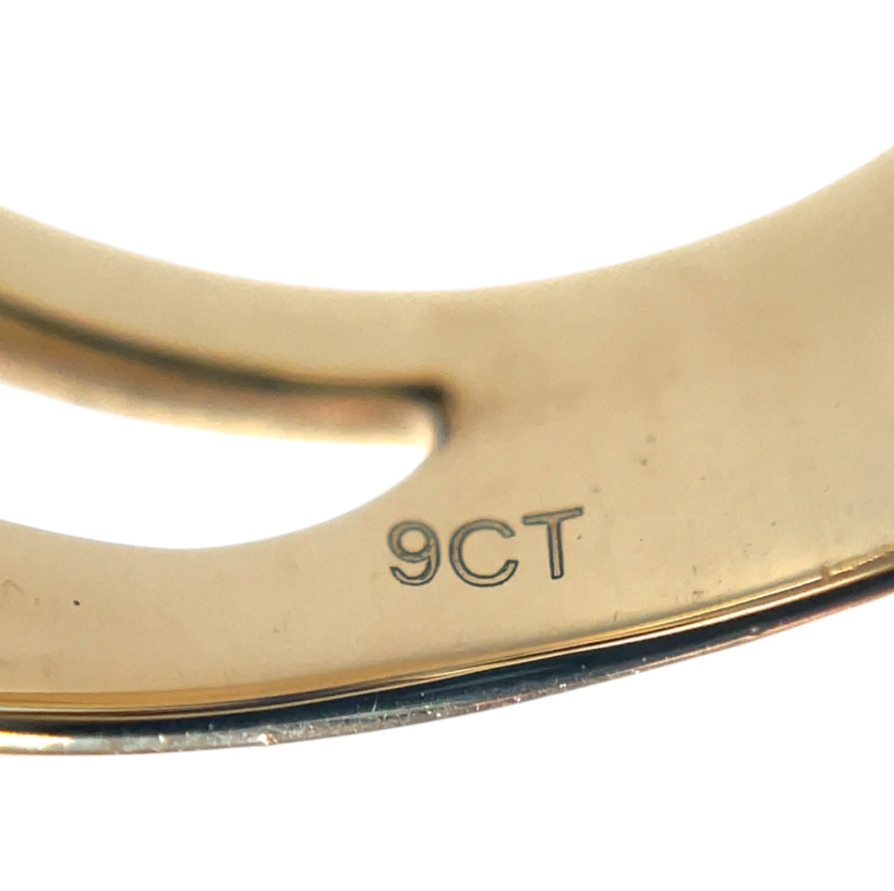 9ct Yellow Gold Thorn Wide Ring (L1/2)