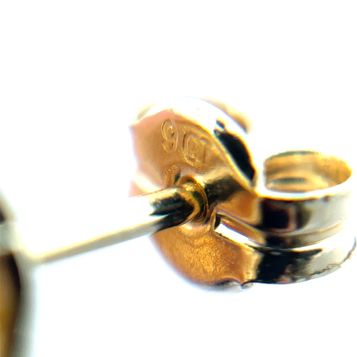 9ct Yellow & White Gold Swirl Earrings