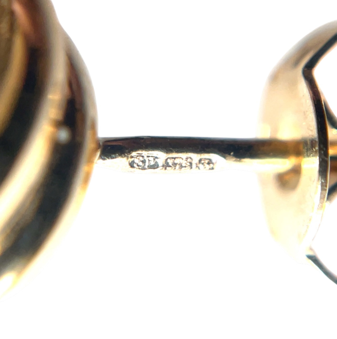 9ct Yellow Gold Large Knot Stud Earrings