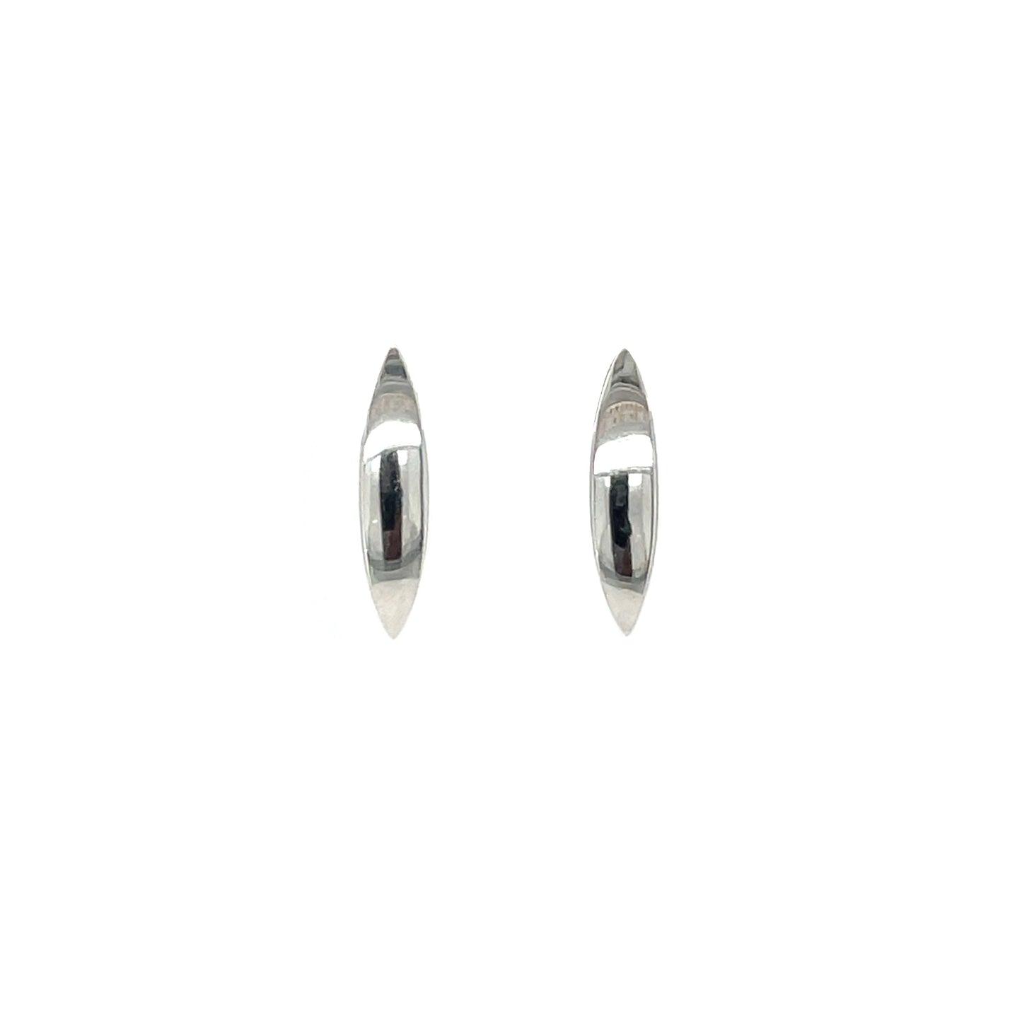 Silver Ellipse Earrings