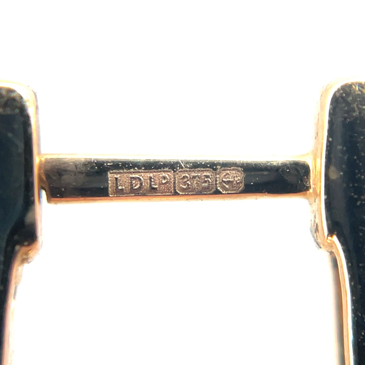 9ct Yellow Gold Diamond Hoop Earrings