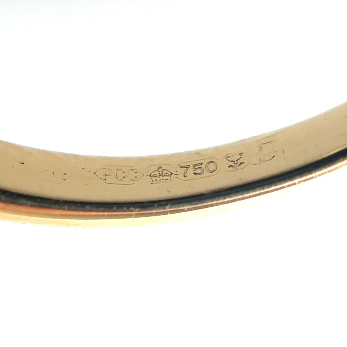18ct Yellow Gold Diamond Wave Bubble Eternity Ring