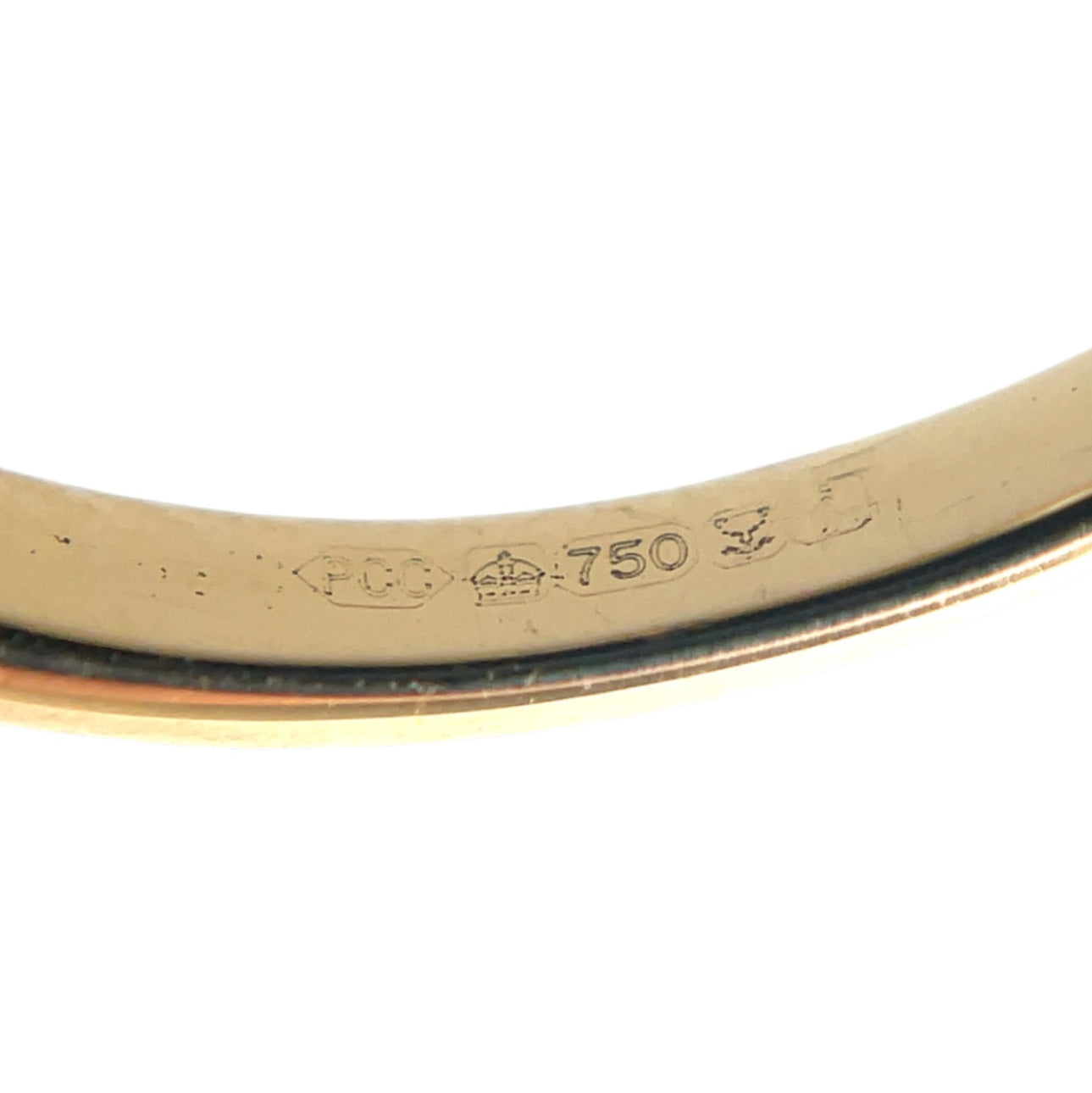18ct Yellow Gold Diamond Wave Bubble Eternity Ring (M)