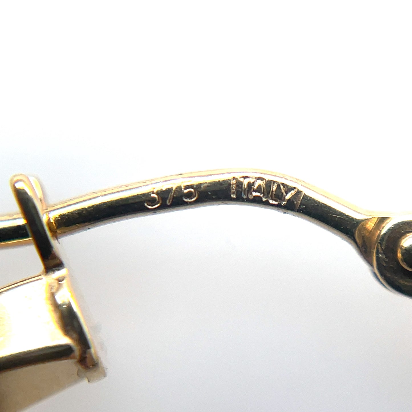 9ct Yellow Gold Twist Hoop Earrings