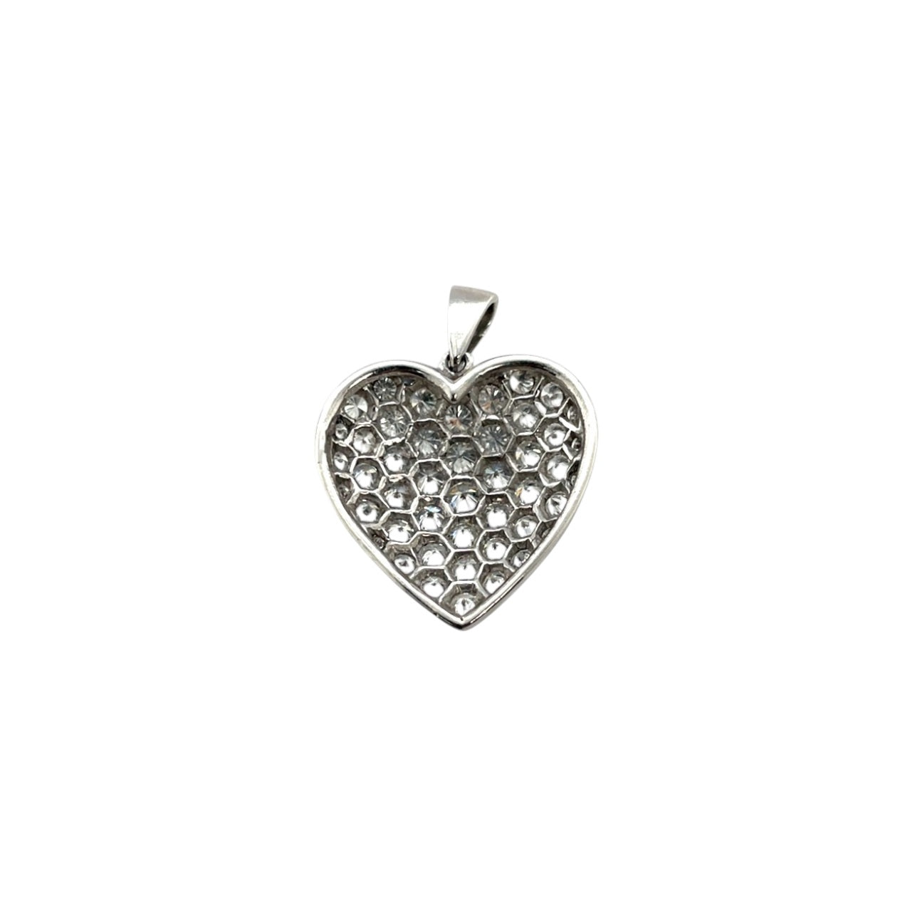 Platinum Diamond Heart Pendant
