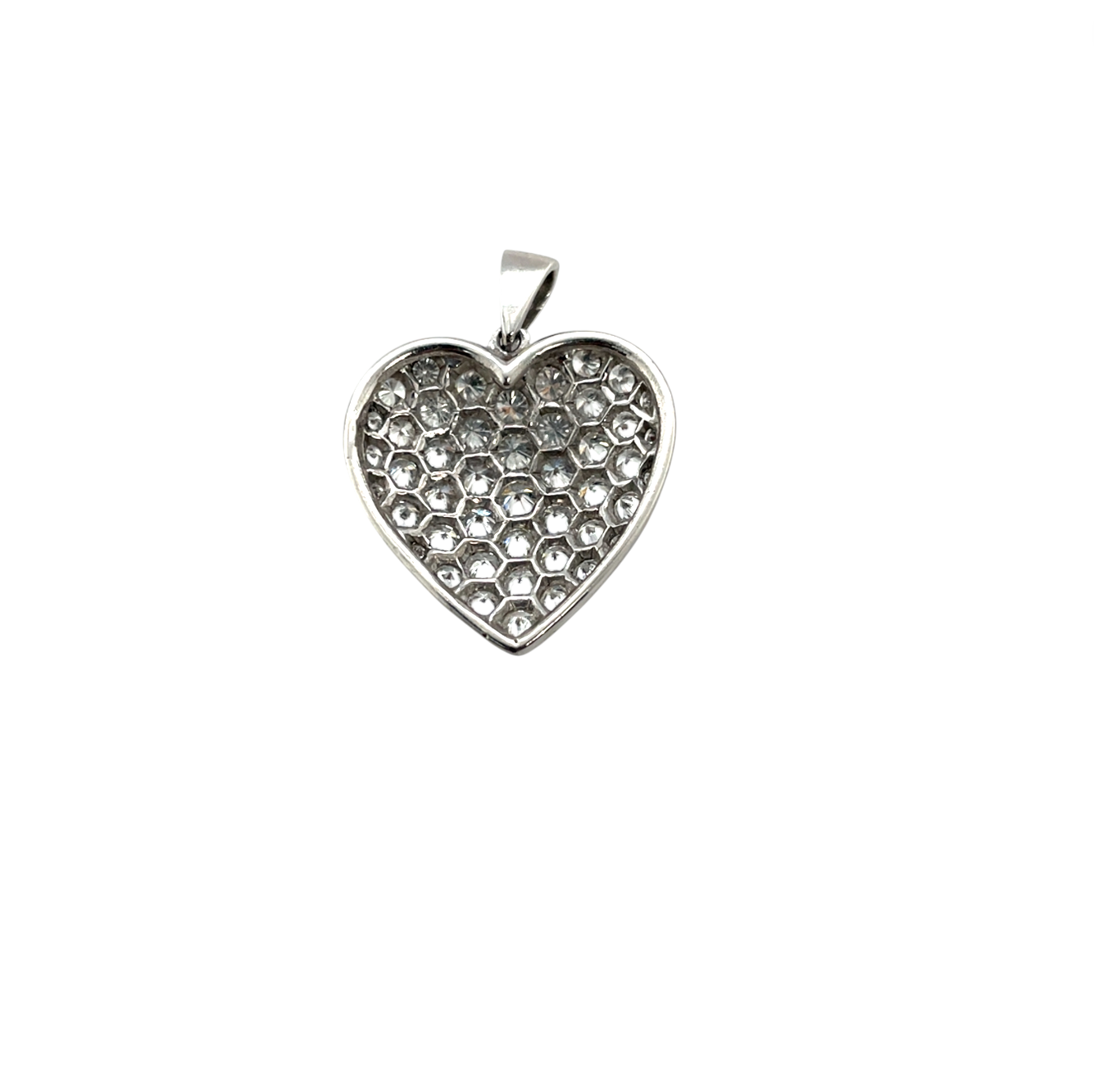 Platinum Diamond Heart Pendant