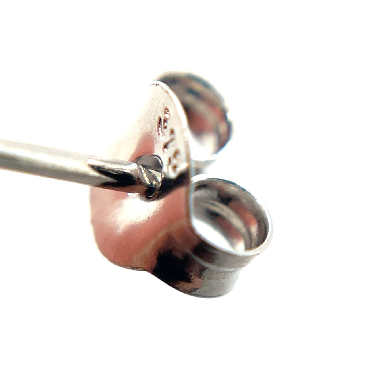 9ct White Gold Garnet Stud Earrings