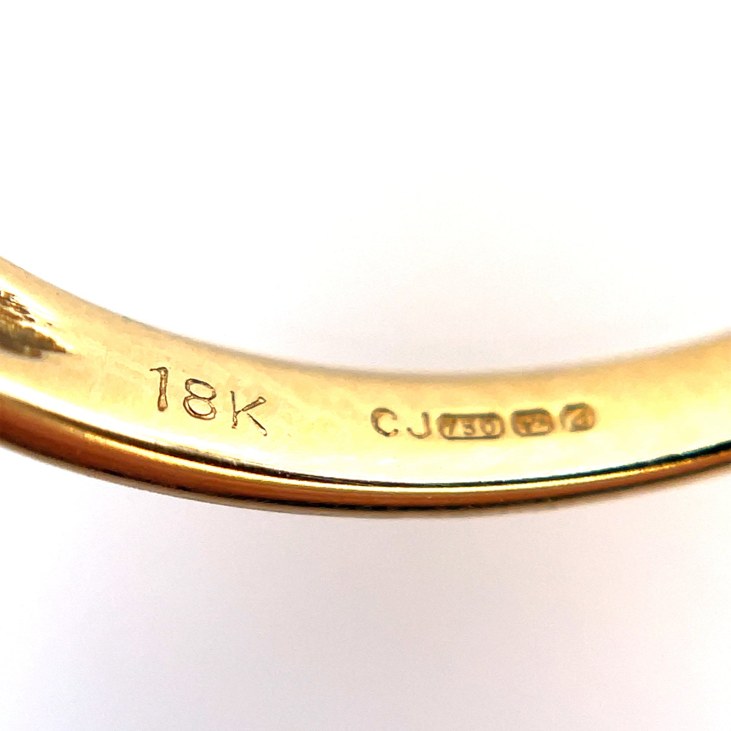 18ct Yellow & White Gold Split Design Diamond Ring