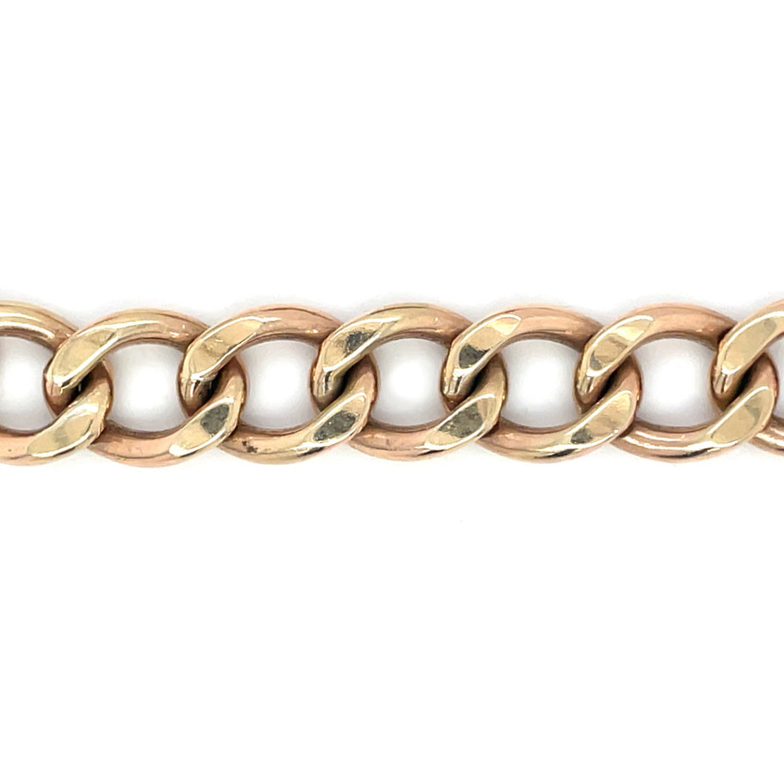 9ct Yellow Gold Curb Chain Bracelet